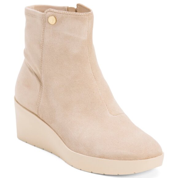 VIONIC Suede Skylar Stretch Comfort Booties - Picture 1 of 3